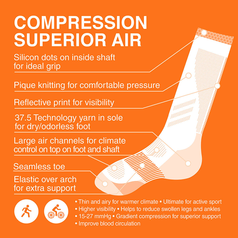 Compression Superior Air Socks Black