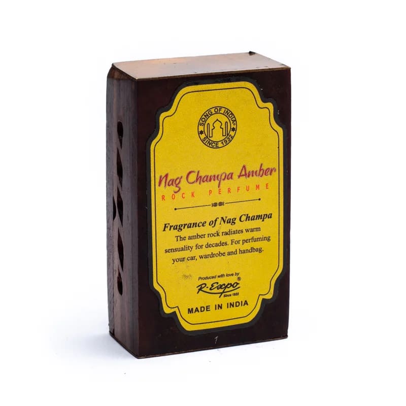 Nag Champa /Amber Kåda i Träskrin  - 5gr Kåda - 2