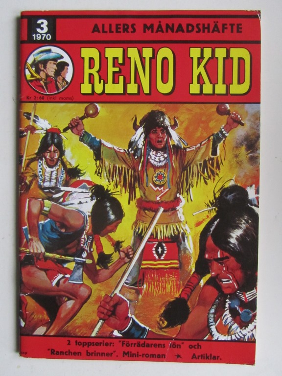 Reno Kid Allers Månadshäfte 1970 03 Vg+
