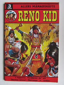 Reno Kid Allers Månadshäfte 1970 03 Vg+