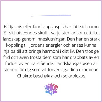 Bildjaspis frostad 8mm halvädelsten