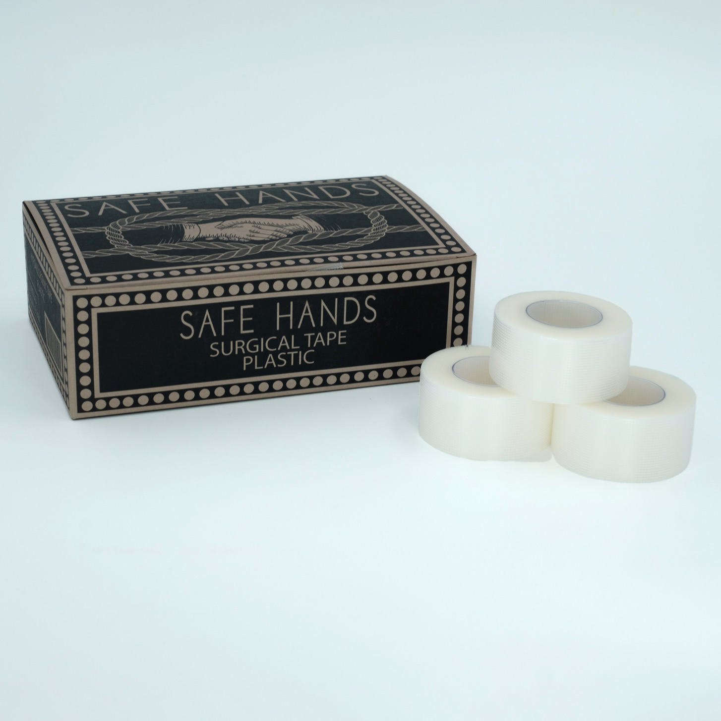 Safe hands Kirurgtejp Plast - 12 rullar
