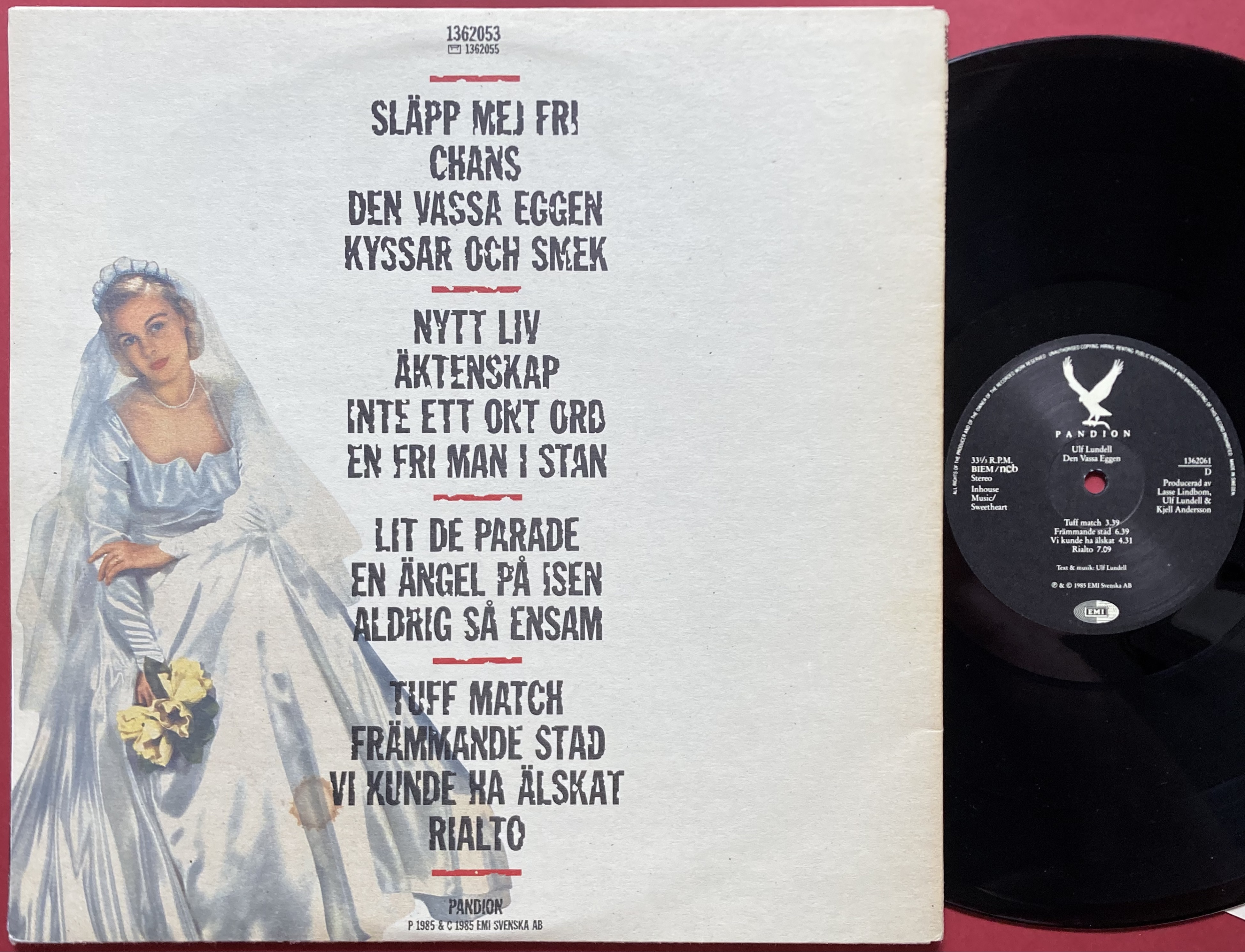 ULF LUNDELL - Den vassa eggen SIGNERAD 2LP 1985 - 3
