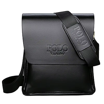 Messenger bag, 21 x 24 cm -Svart