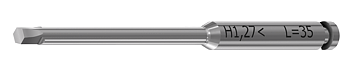 Screwdriver 35mm hex. 1,27mm head