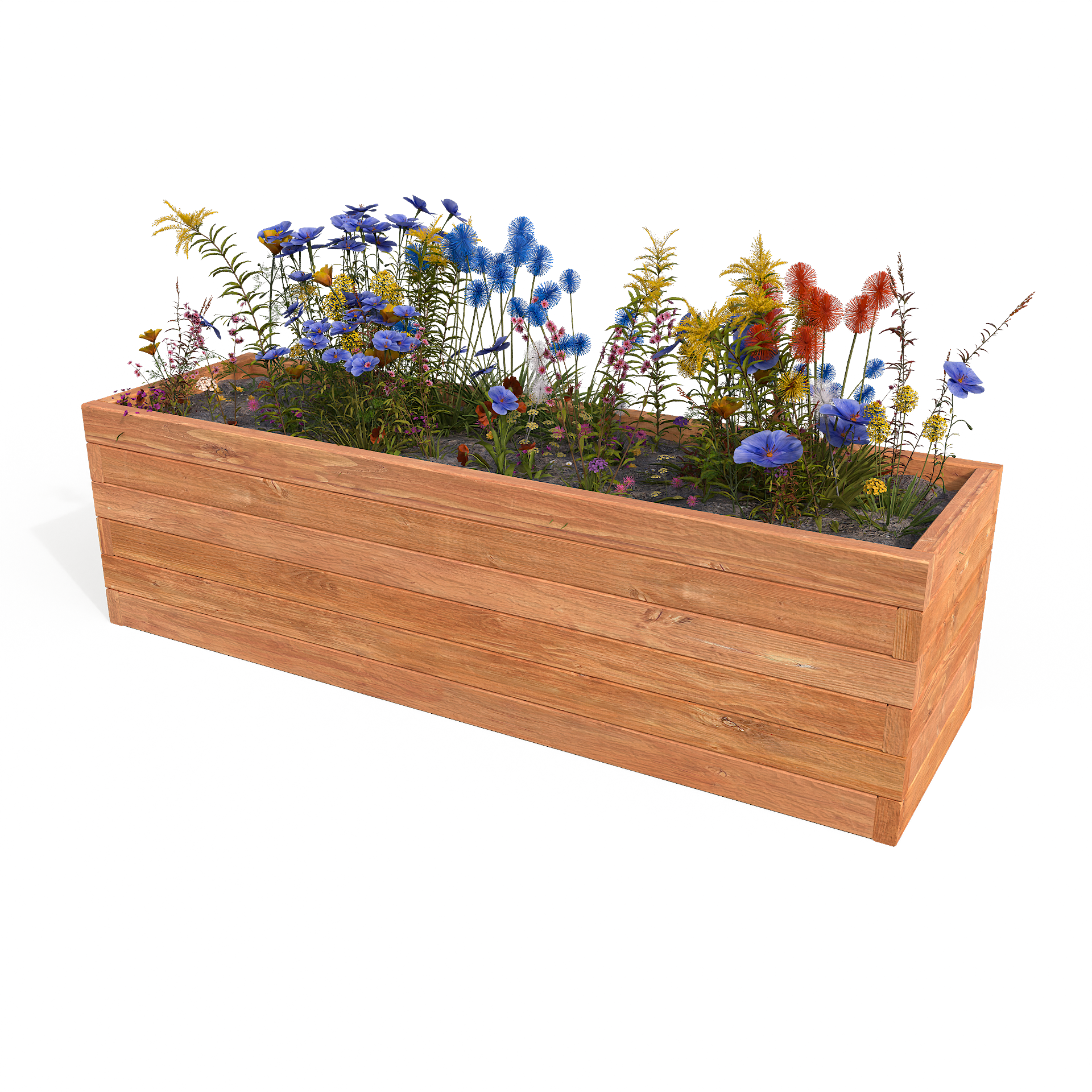 Blomlåda oljad