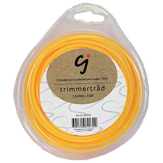 Trimmertråd 1,6 mm x 15 m.