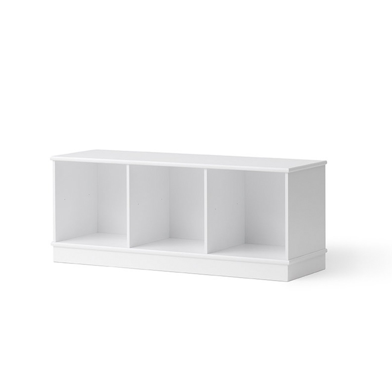 Wood bokhylla 3 x 1 med sockel Oliver Furniture  - 2