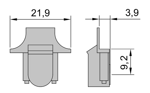 Axlebox Festiniog 2-bolt 8x, 1:19 - 3