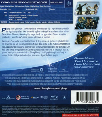 Pirates of the Caribbean - Död Mans Kista (Blu-ray) - 2