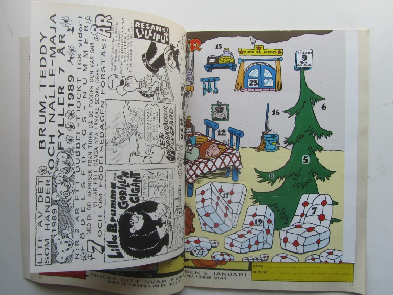 Bamse 1988 12 Vg med kalender - 3