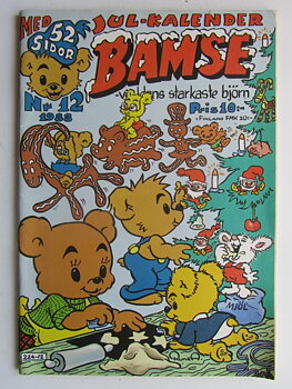 Bamse 1988 12 Vg med kalender