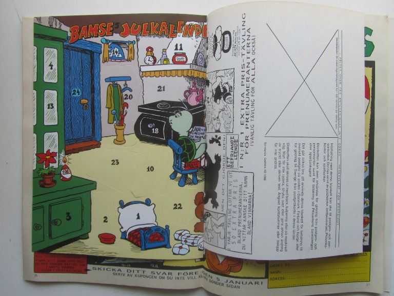 Bamse 1988 12 Vg med kalender - 4
