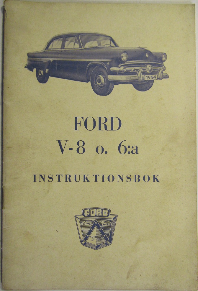 1954 Ford instruktionsbok svensk