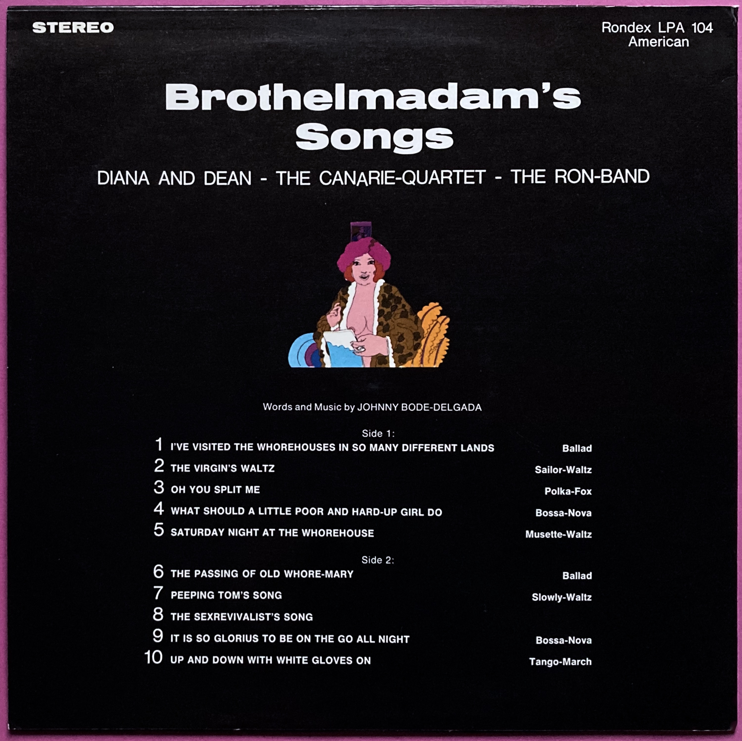 BROTHELMADAM´S SONGS - Swe-orig LP 1973 - 3