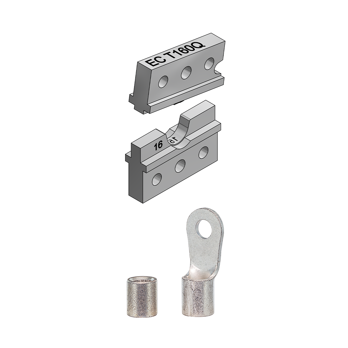 EC 65 die set for Solderless terminals EC T160Q