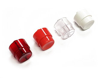Bally/Gottlieb flipperknapp - röd (transparent)