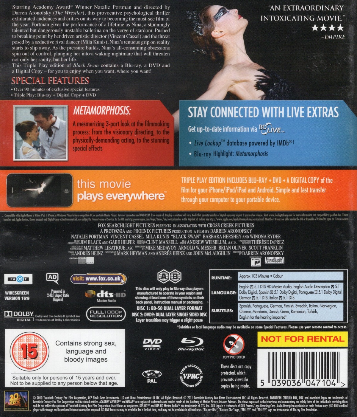 Black Swan (Blu-ray + DVD) - 2