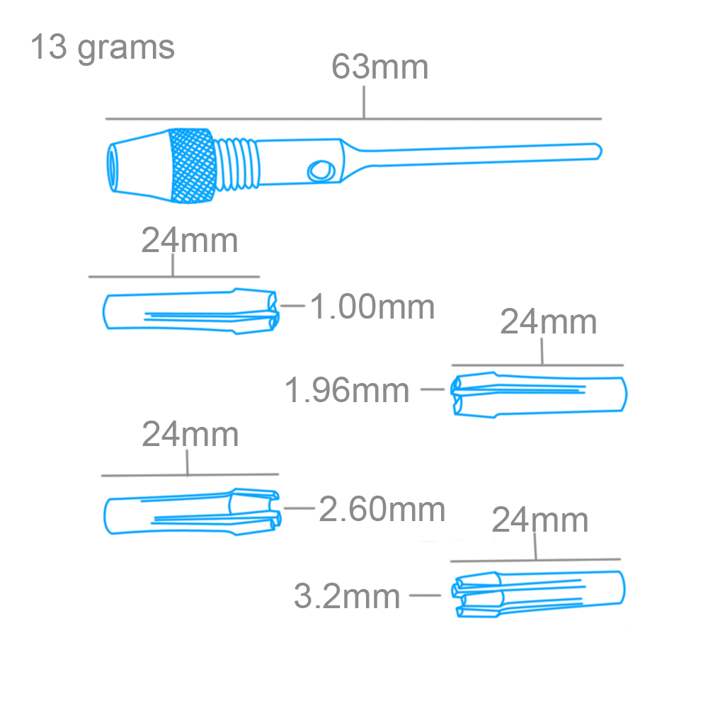Adaptor Pin Chuck Set with 4 Collets - 2