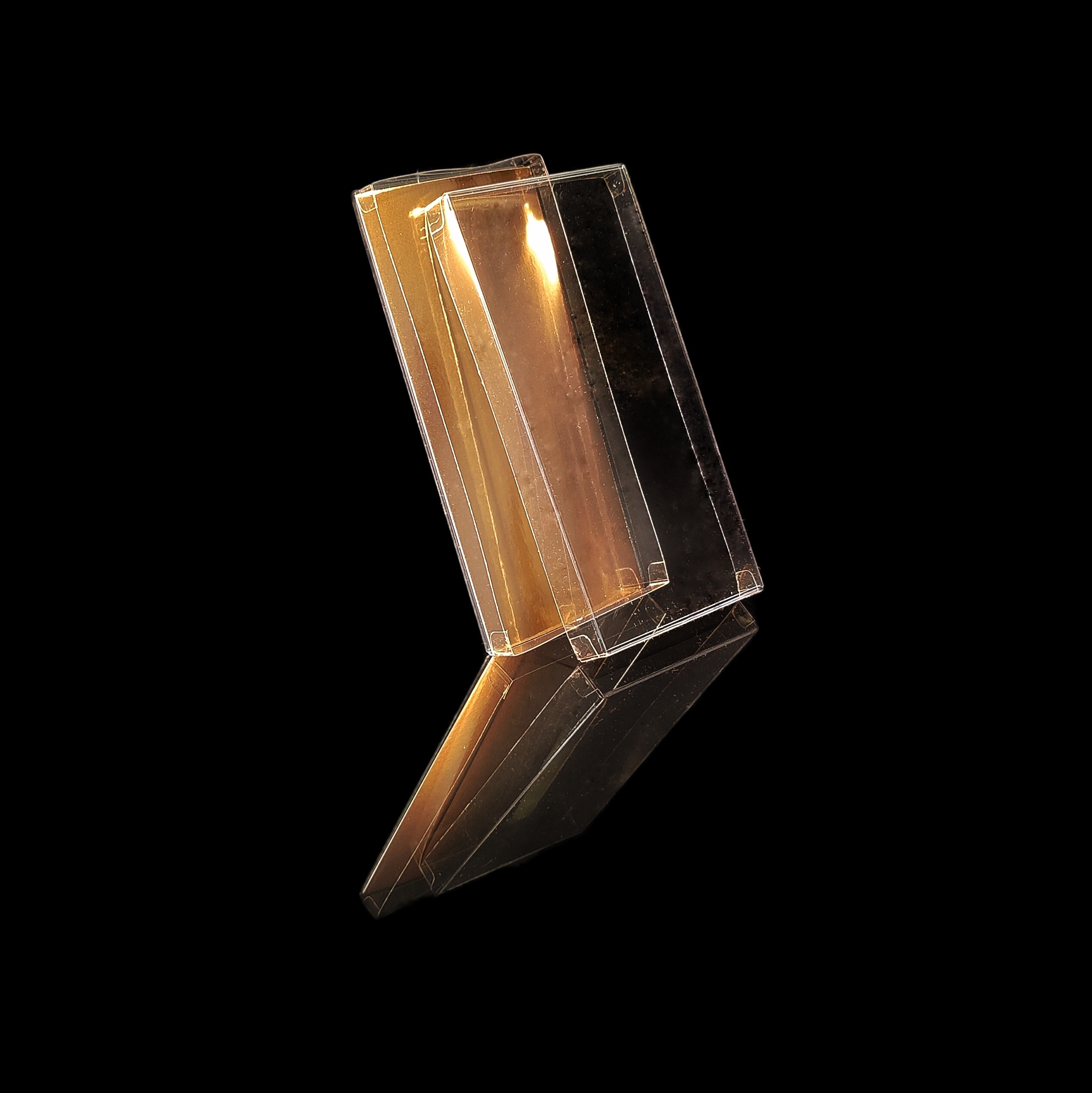 Clear base & lid box for chocolate bar, 159x79x15 - 2