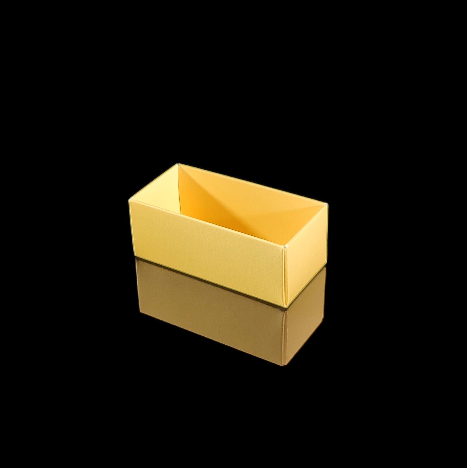 Base for 2-piece Praline Box, Yellow
