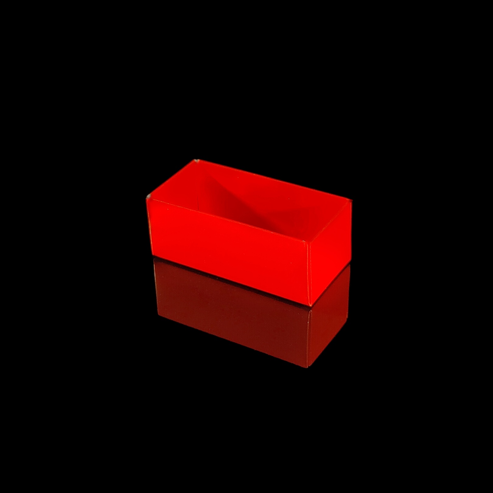 Base for 2-piece Praline Box, Red