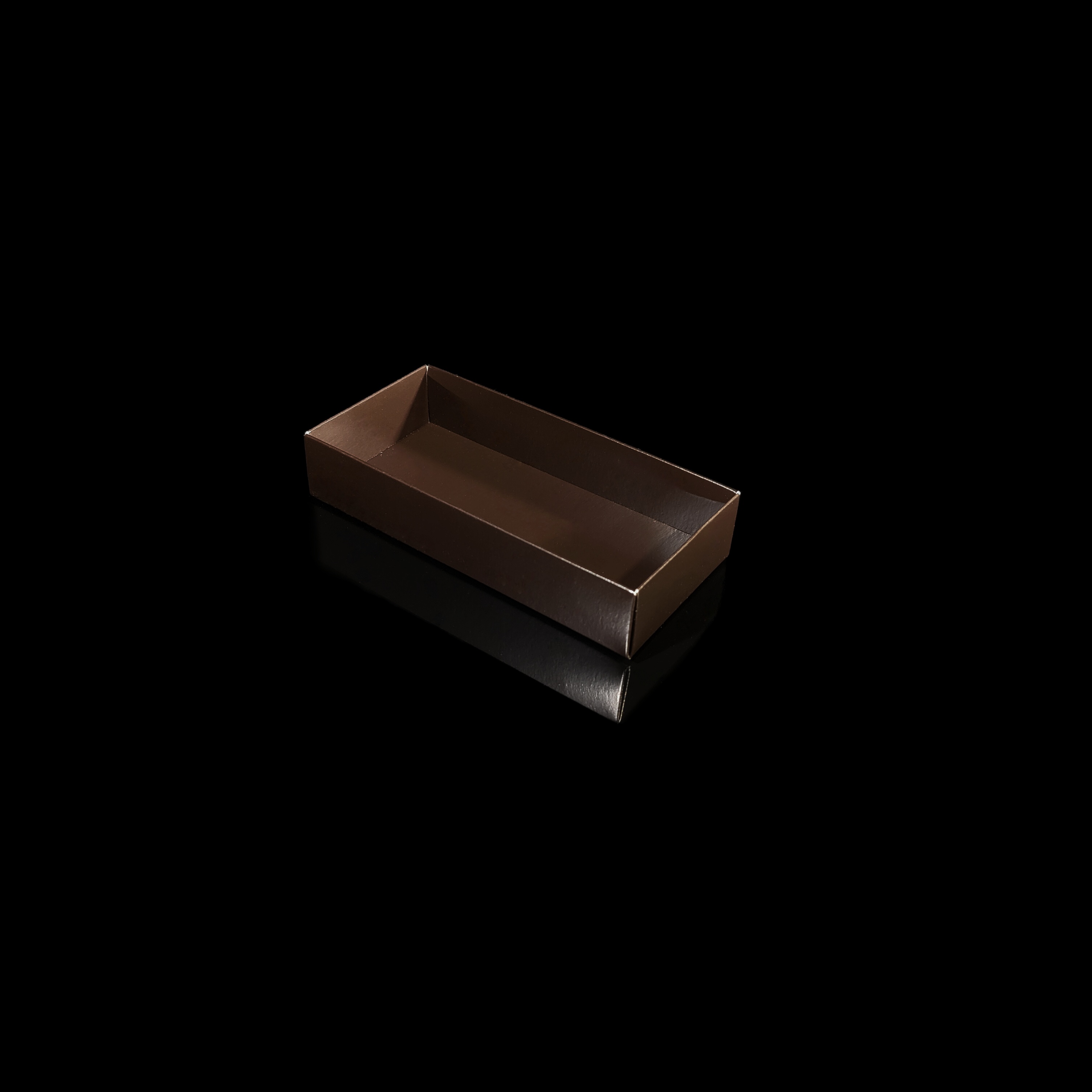 Bund til 8-stk. chokoladeæske, brun