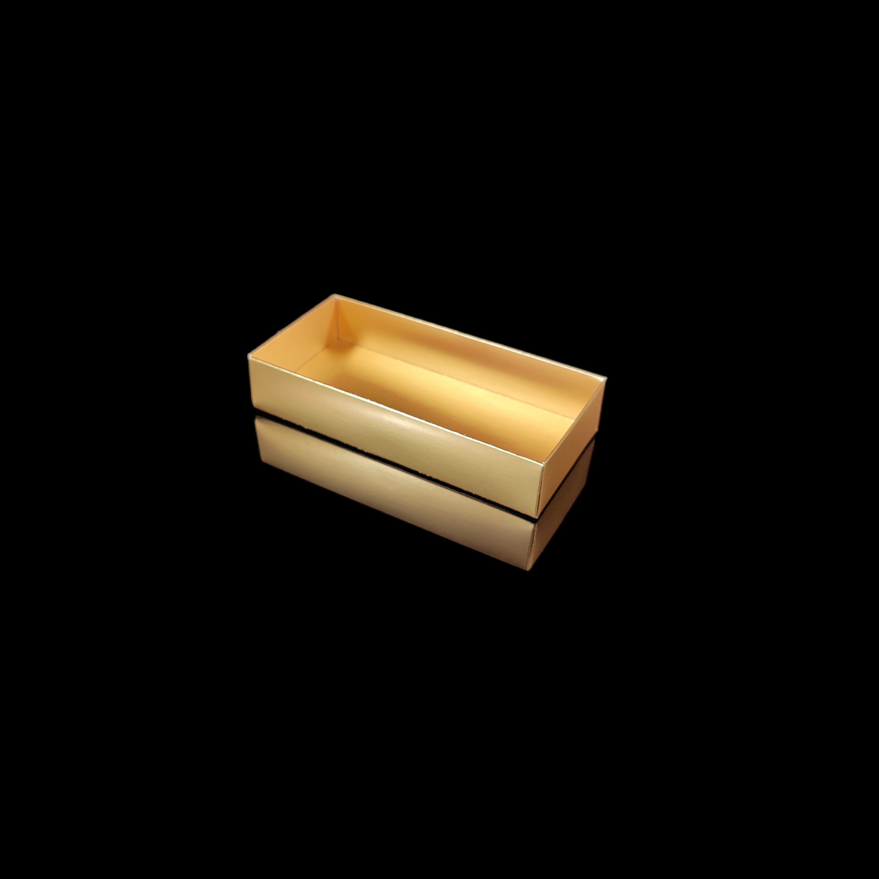 Botten till 8-bitars pralinask, matt guld