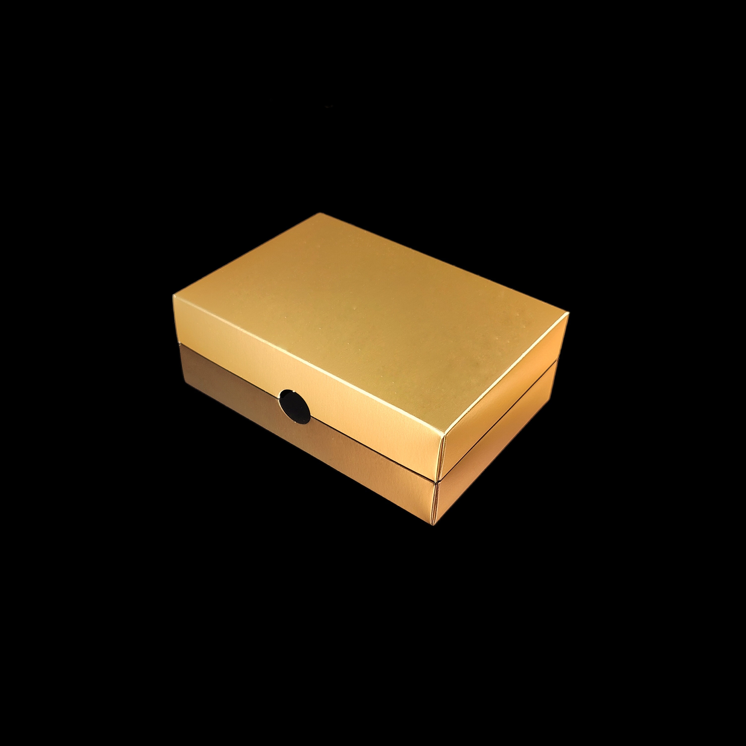 Lock till 12-bitars pralinask, matt guld