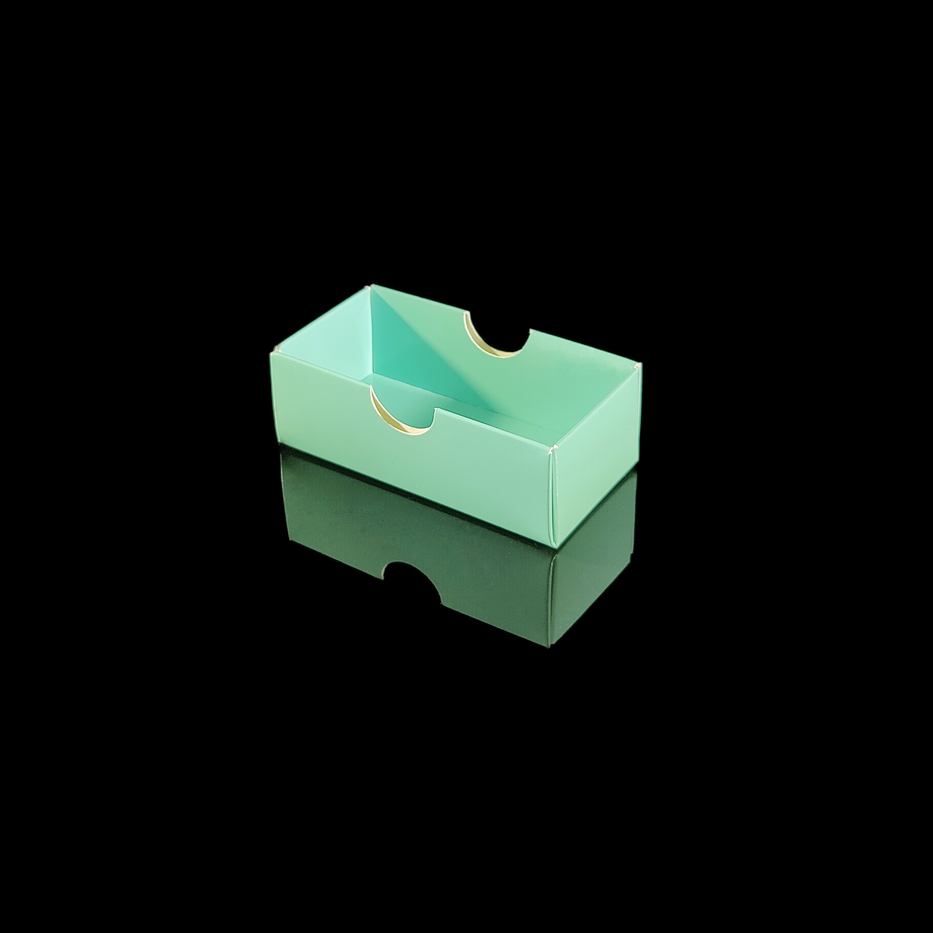 Lid for 2 piece chocolate box, aqua