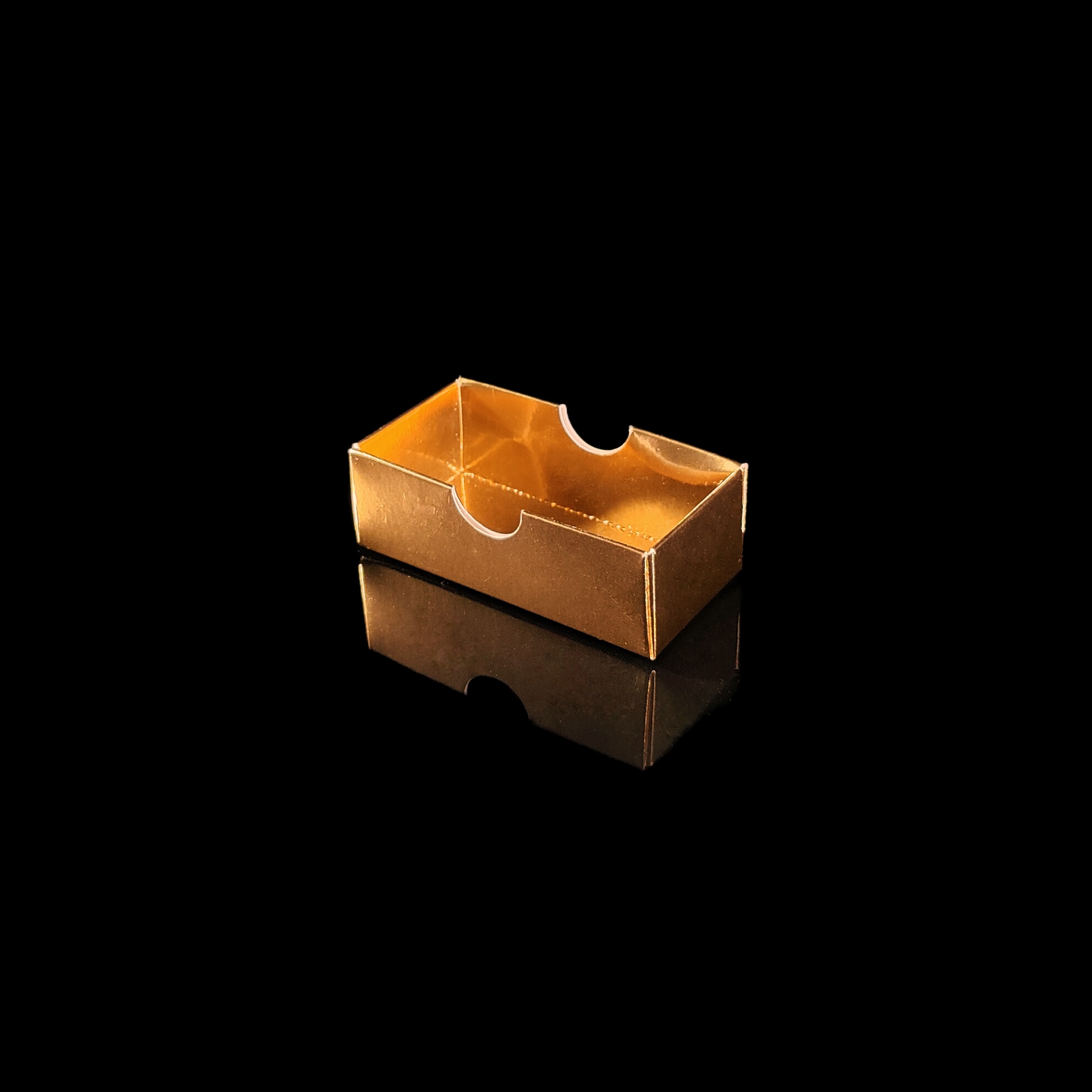 Låg til 2-stk. chokoladeæske, guld