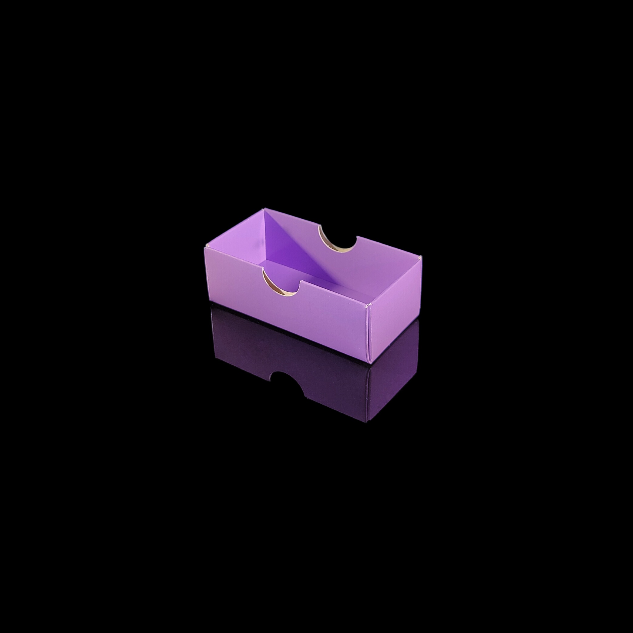 Lid for 2 piece chocolate box, purple