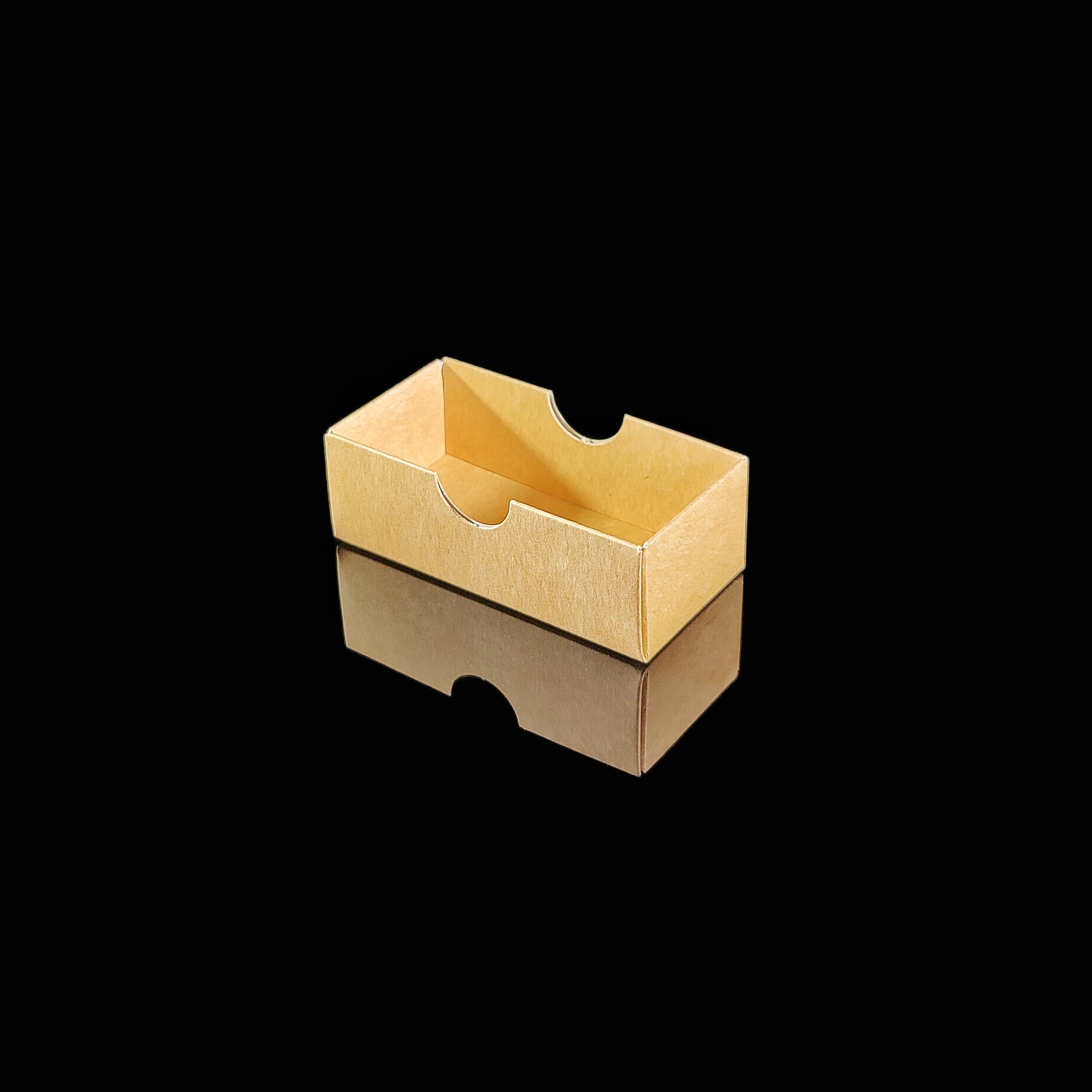 Lid for 2 piece chocolate box, natural kraft