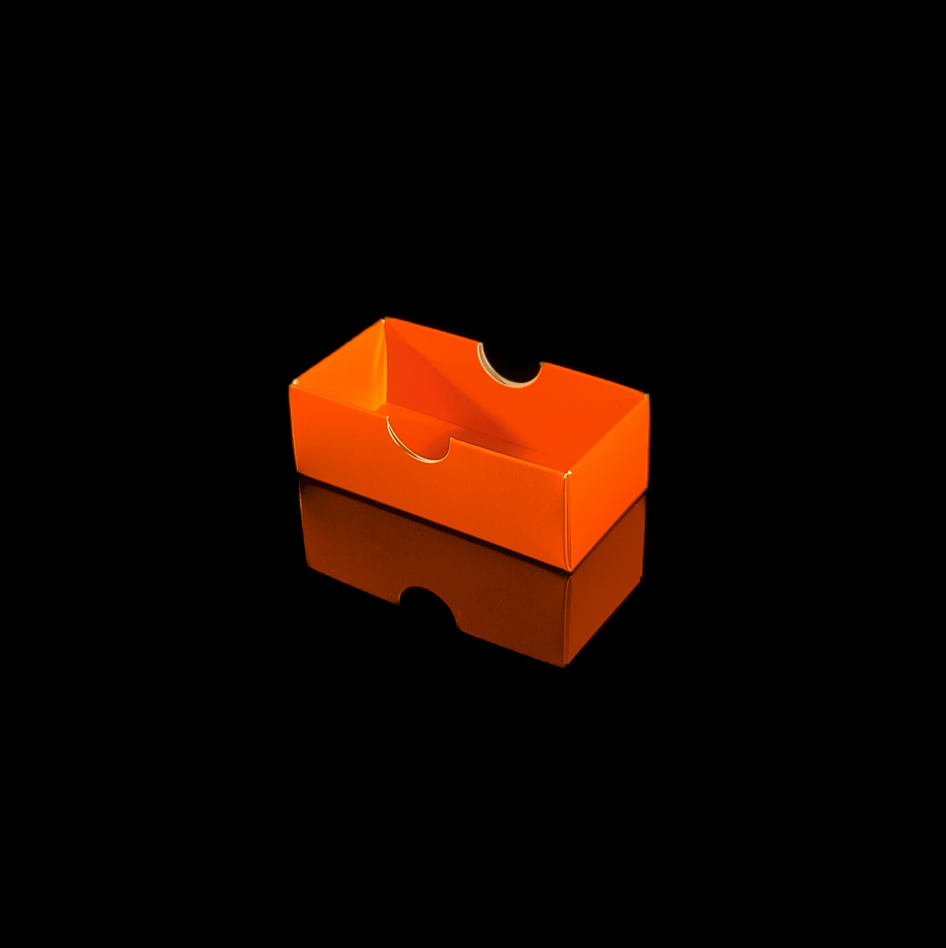 Lid for 2 piece chocolate box, orange
