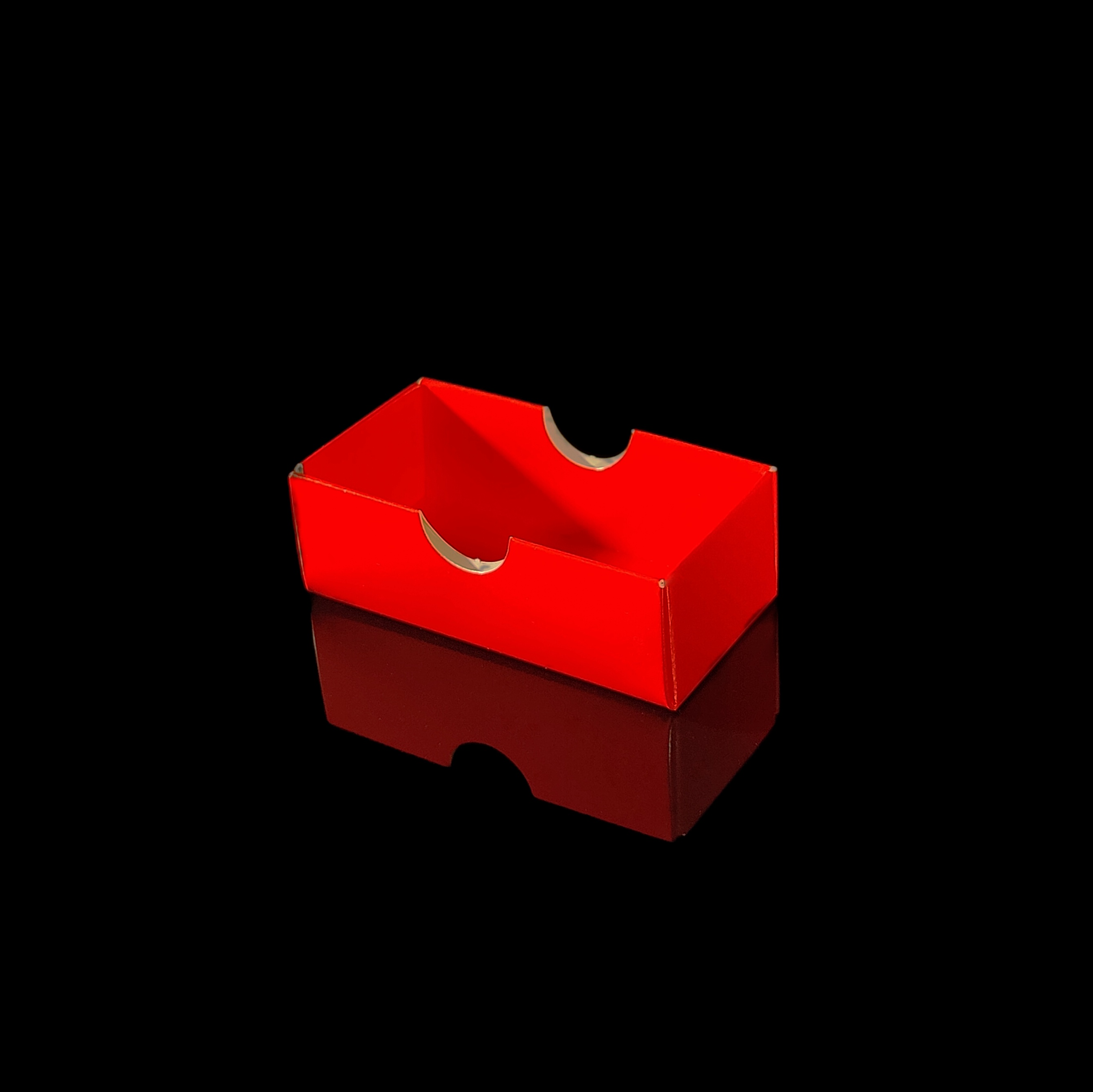Lid for 2 piece chocolate box, red