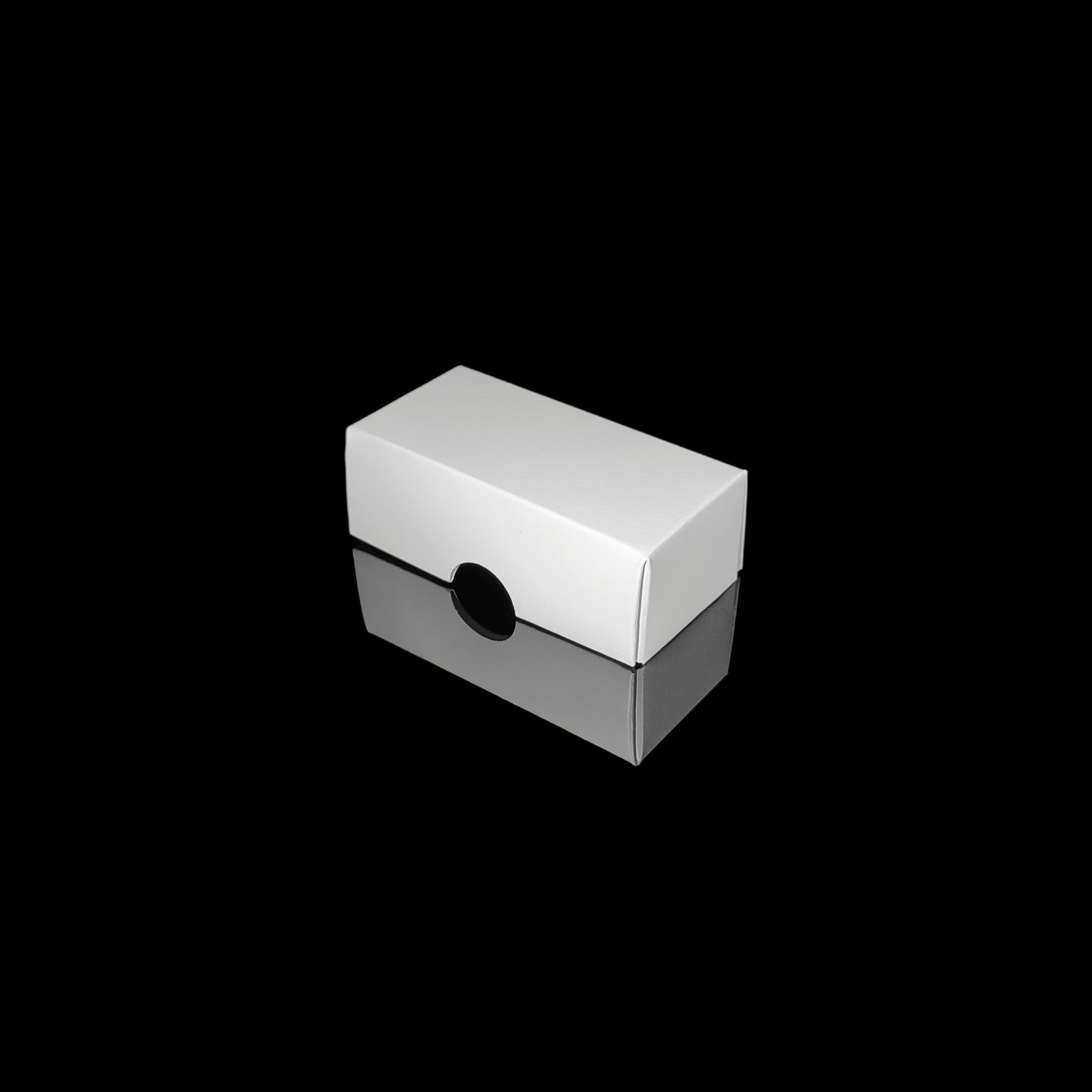 Lock till 2-bitars pralinask, vit