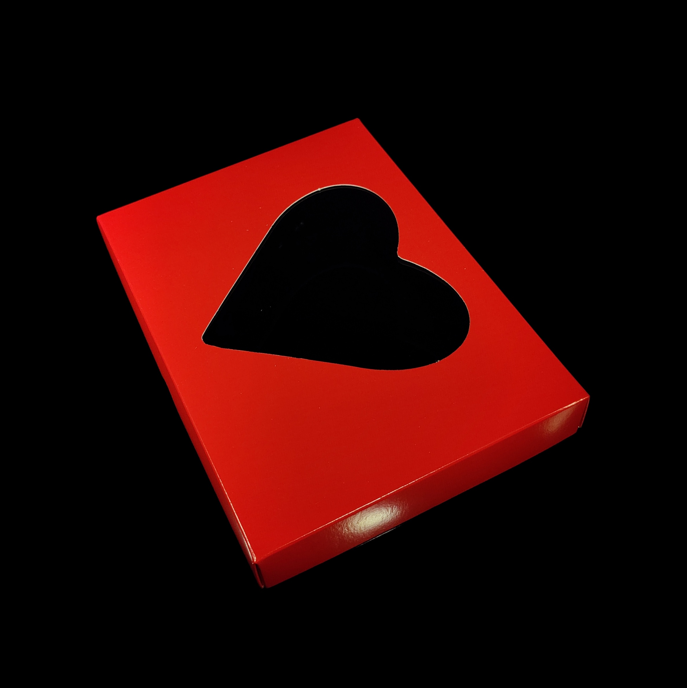Lid for 24-piece Praline Box, Red Heart