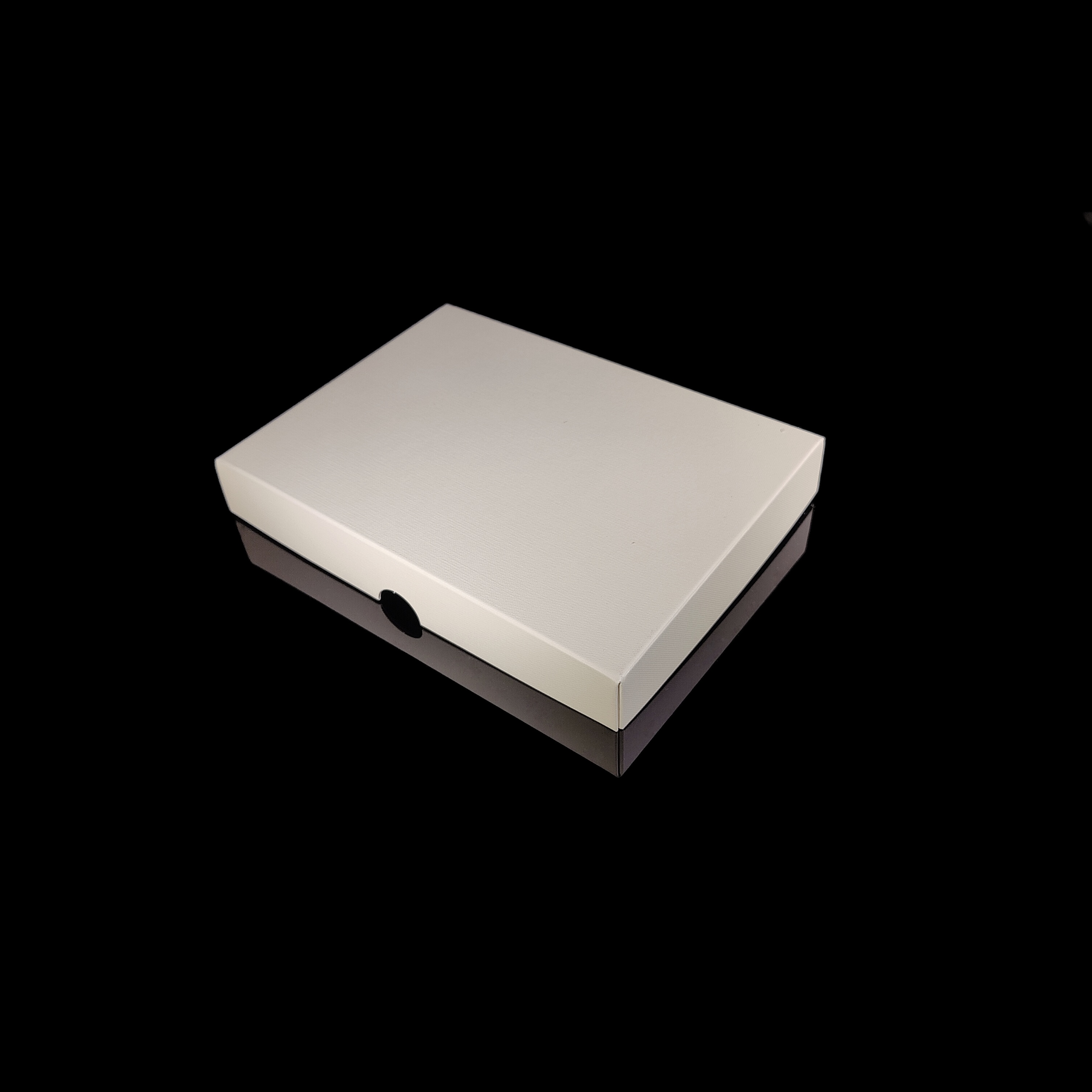 Lid for 24-piece Praline Box, White Textured