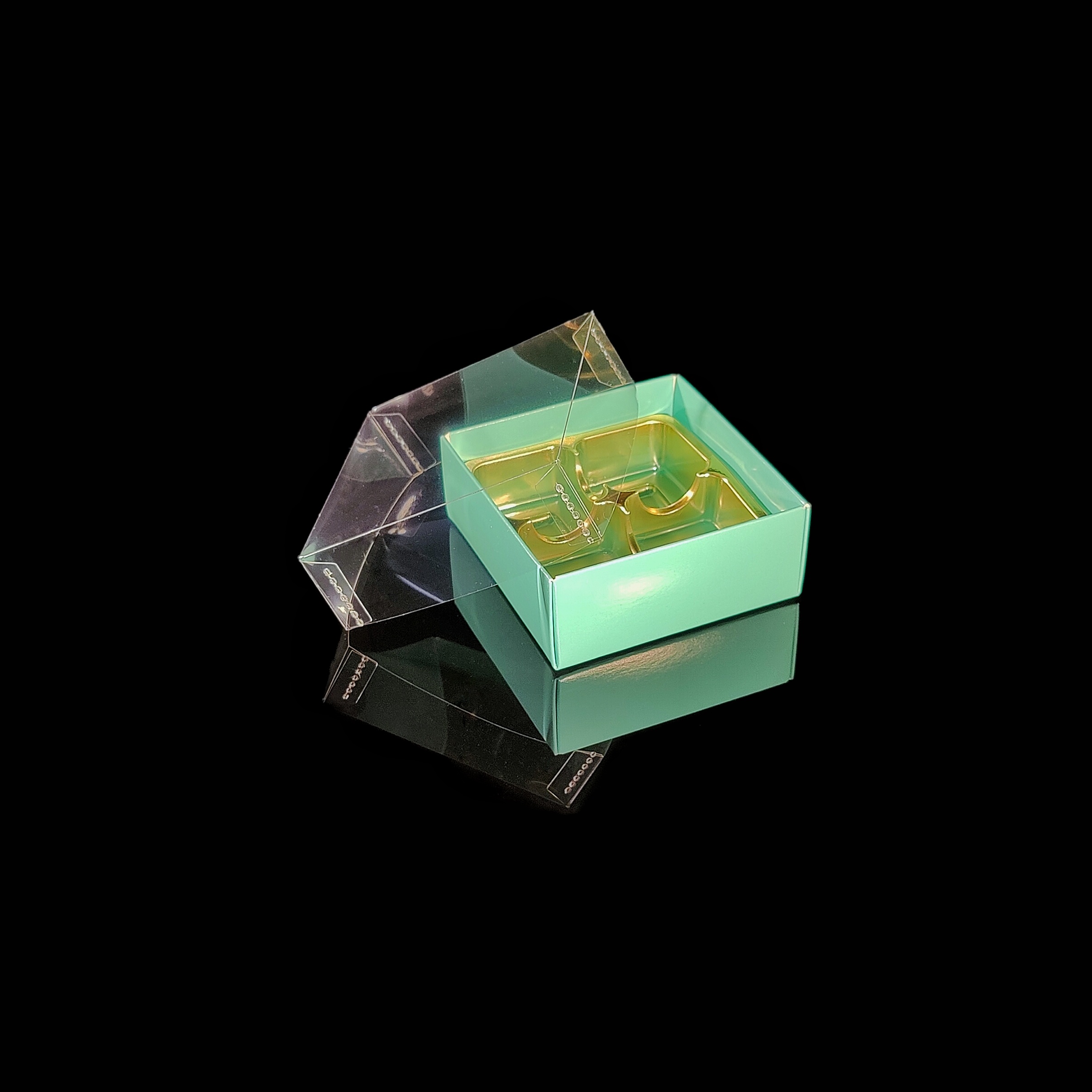 Lock till 4-bitars pralinask, transparent - 2
