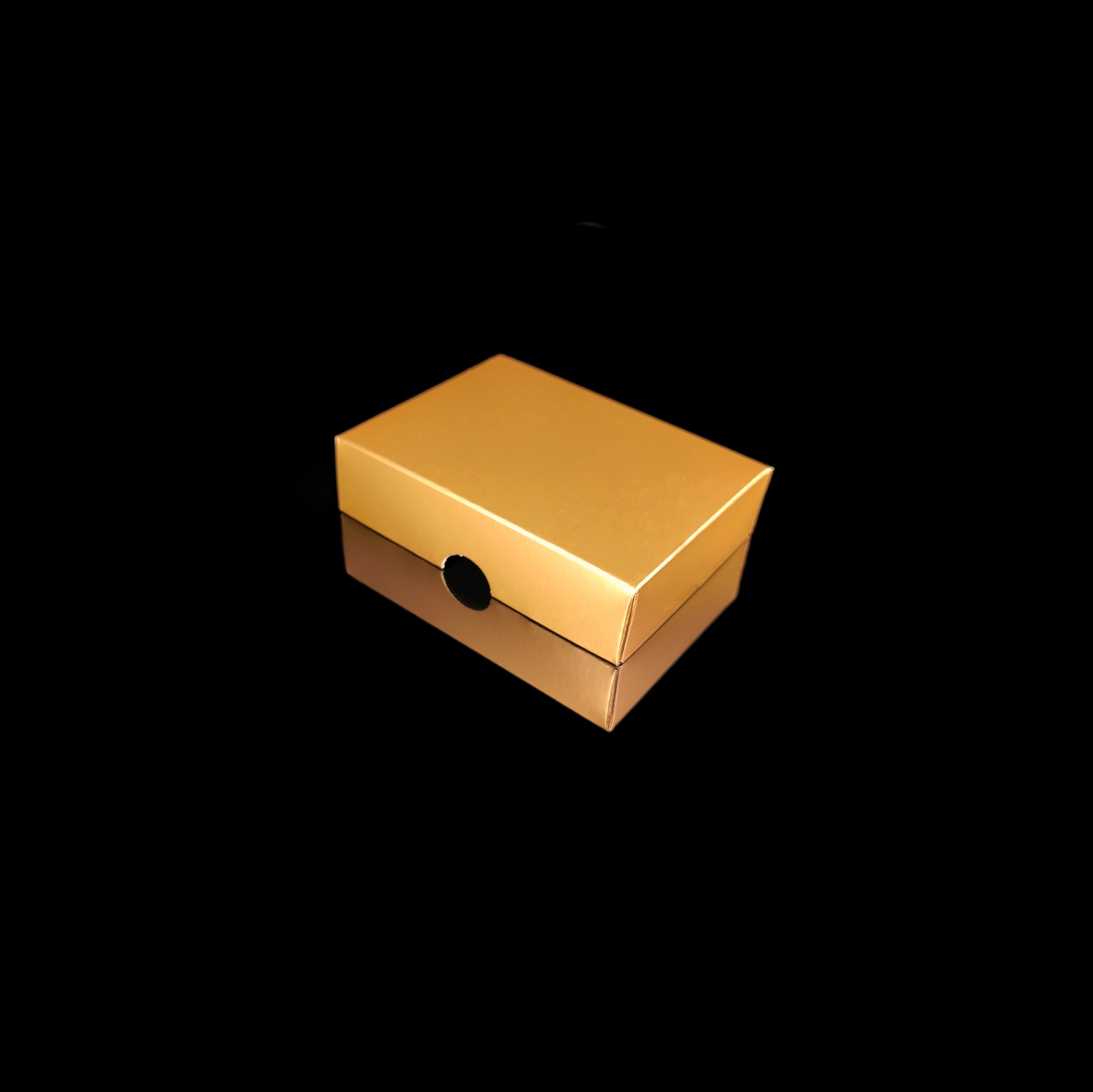 Lock till 6-bitars pralinask, matt guld