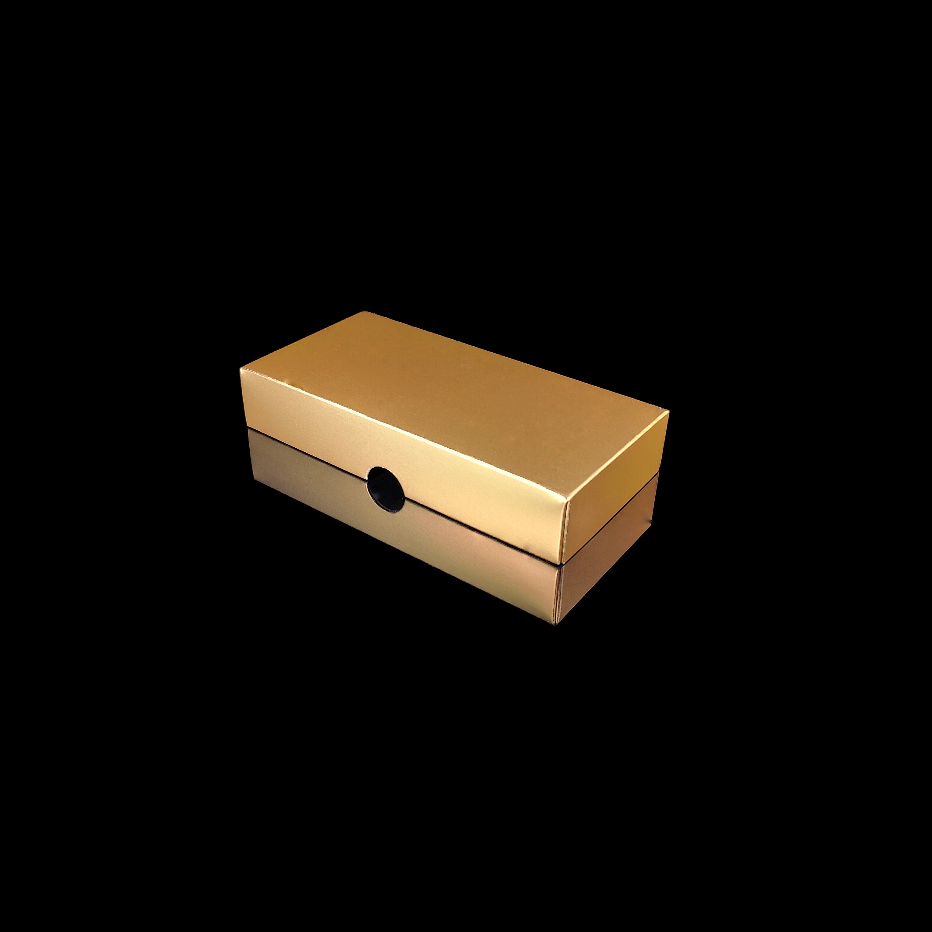 Lock till 8-bitars pralinask, matt guld
