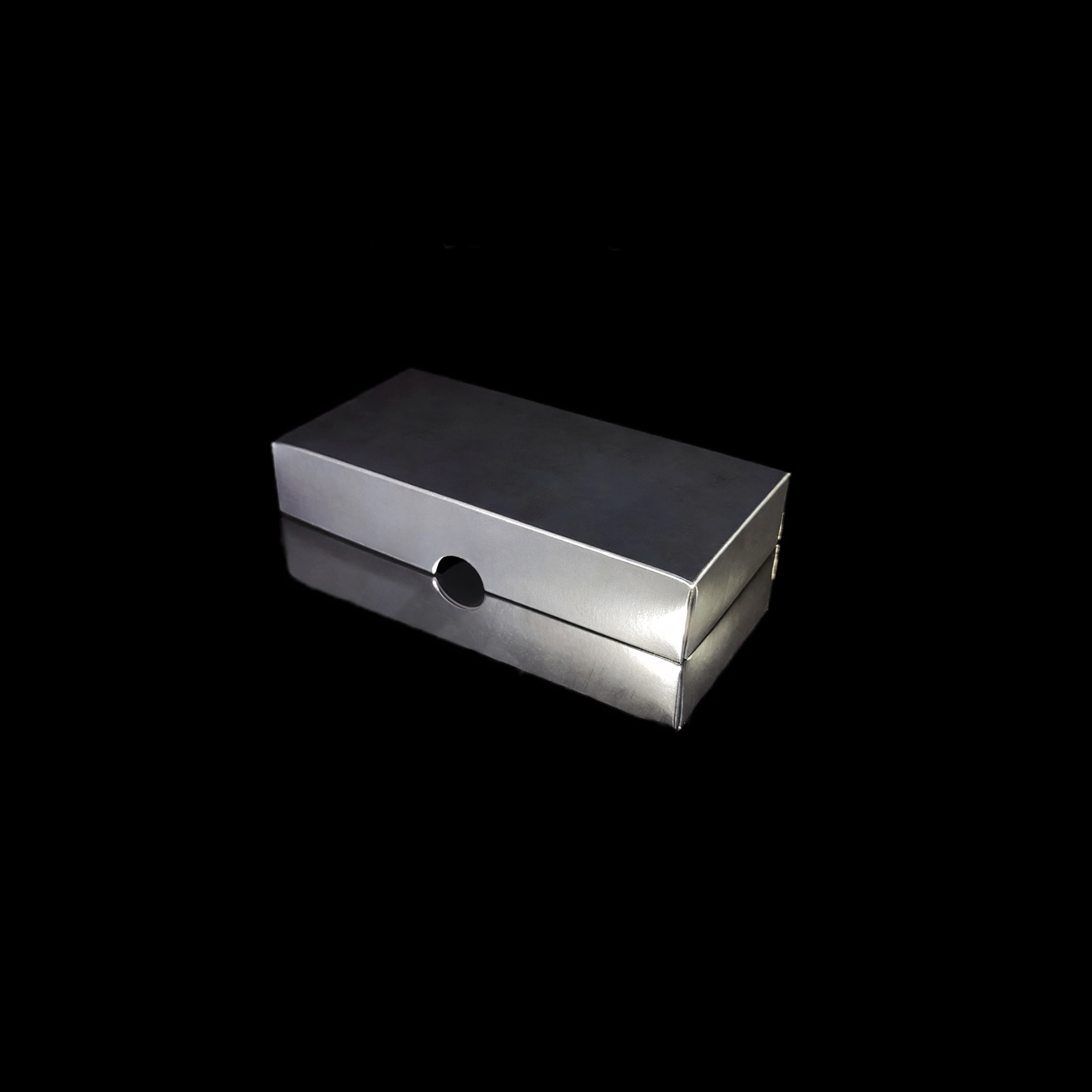 Lock till 8-bitars pralinask, silver