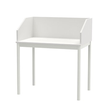 Oslo Study / Workstation – clean, modern study station with privacy dividers that creates a calm, more private workspace, with integrated cable grommet and available as single or double for libraries and learning environments.