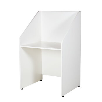 Rondus Study / Workstation – freestanding study workstation that can be expanded in pairs, rows or back-to-back layouts for libraries and study areas.