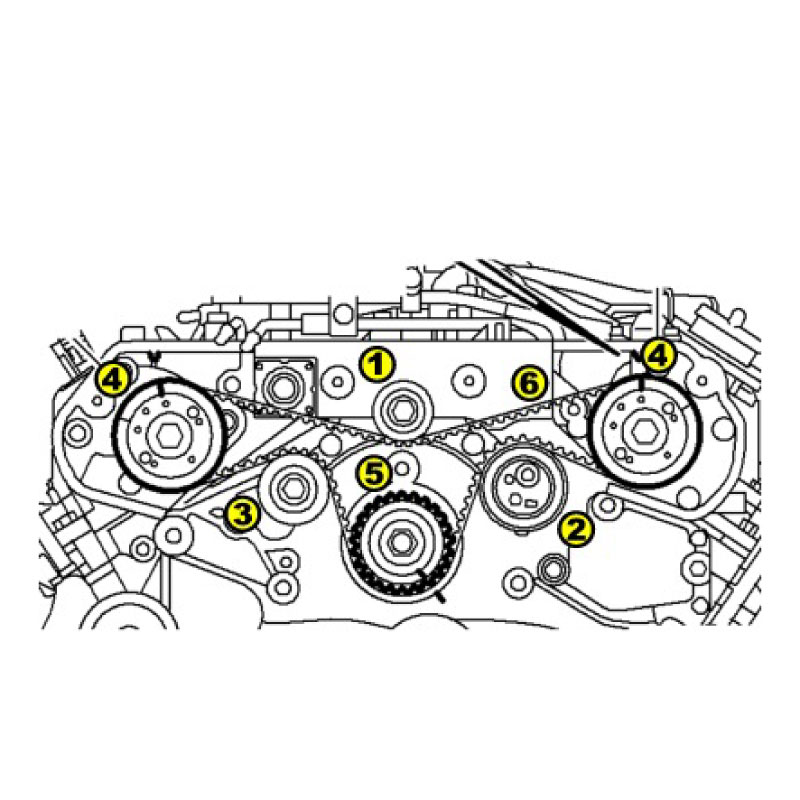 Tensioner/ Idler Pulley lower 9-5 3,0TiD 02-05 - 2