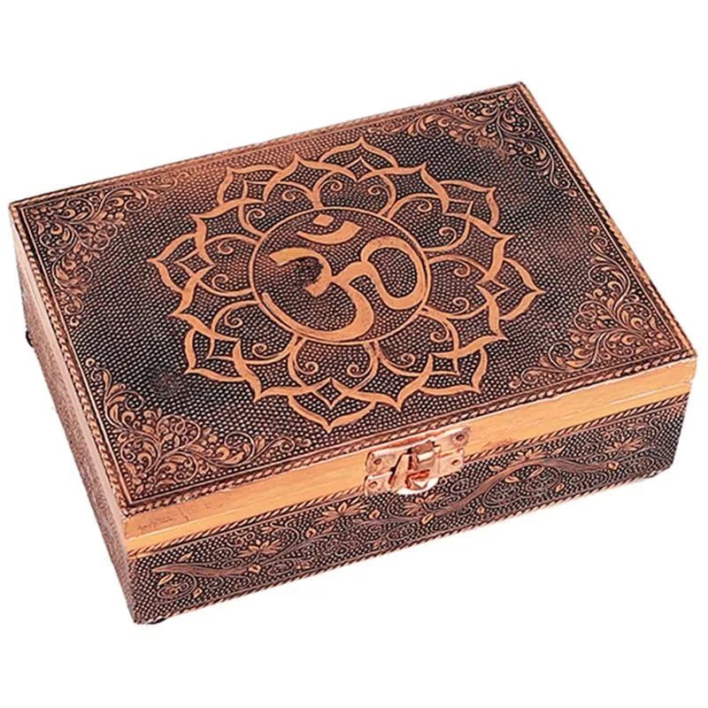 Tarot Box Om Copper Color