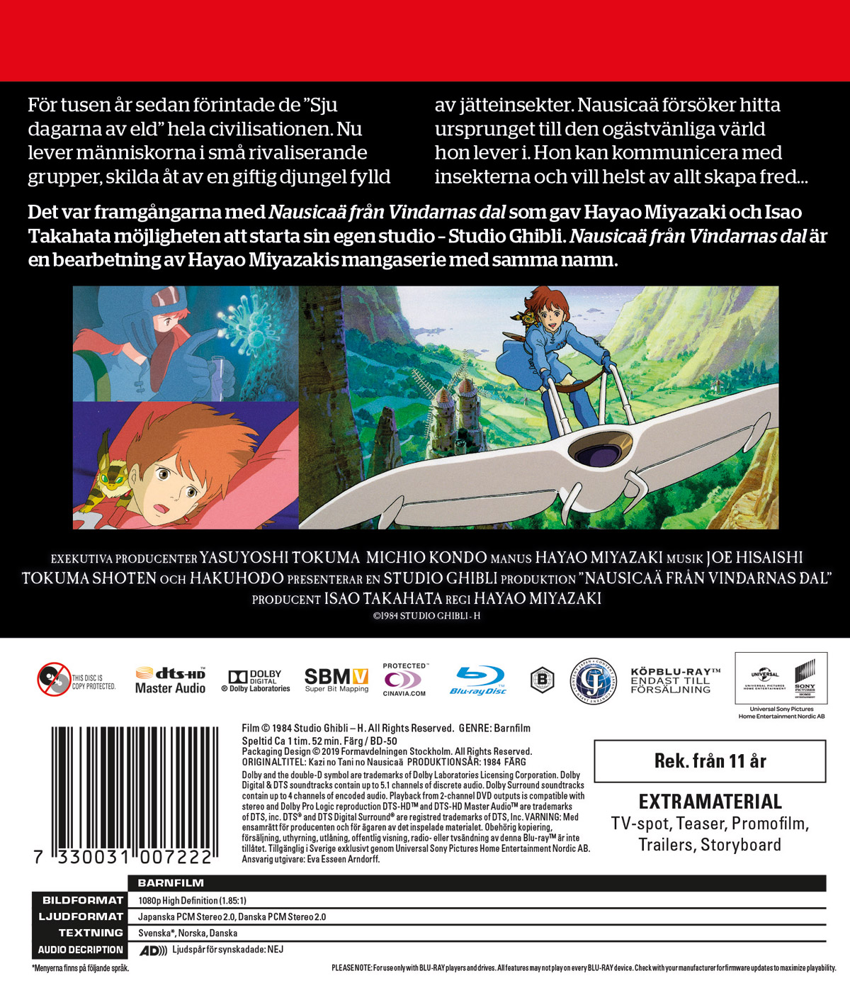 Nausicaä - Från Vindarnas Dal (Blu-ray) - 2