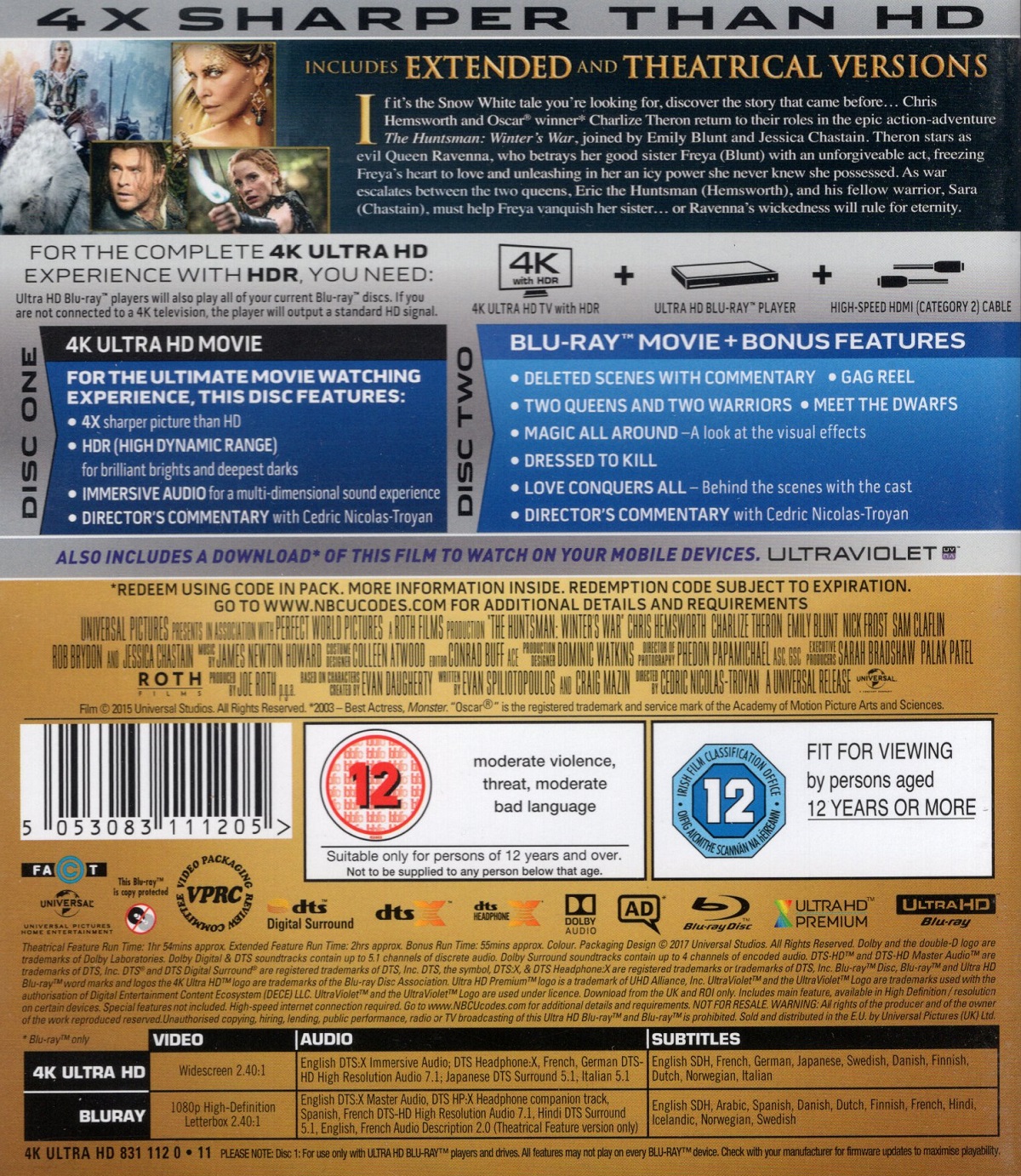 Huntsman - Winter's War (4K Ultra HD + Blu-ray) - 2