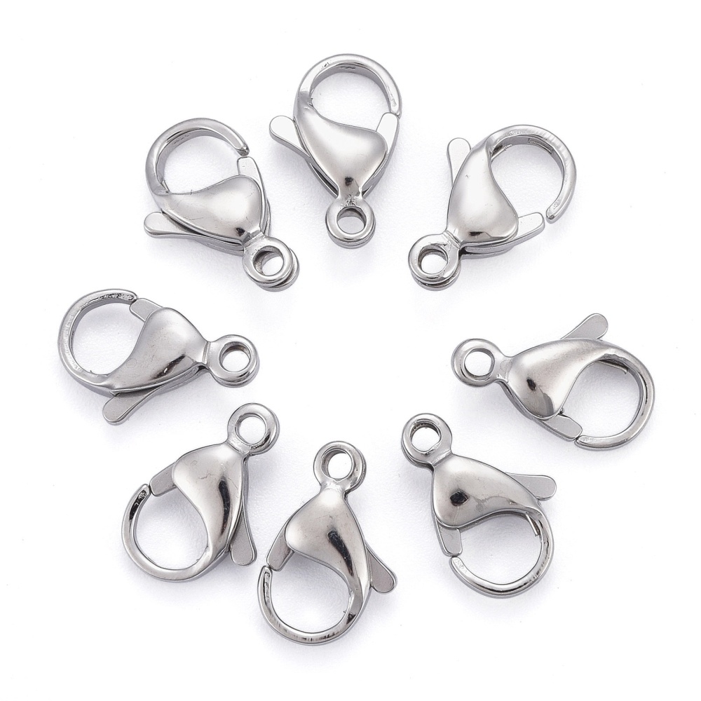 Lobsterlås 13 mm rostfritt stål 10-pack - 2