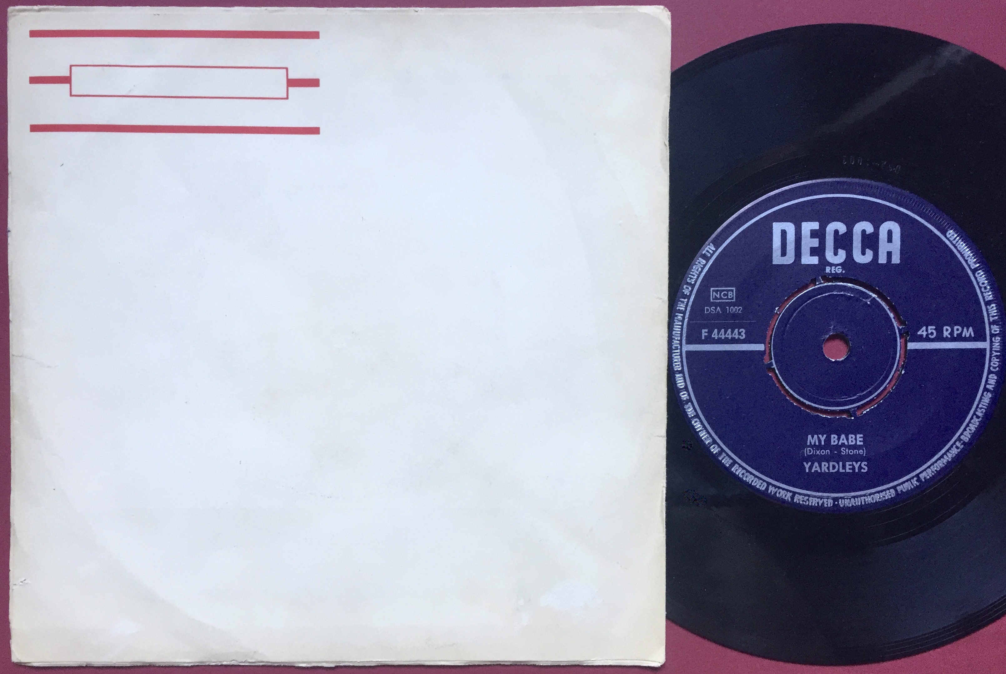 YARDLEYS - Under The Boardwalk - 7" Swe PS 1966 - 2